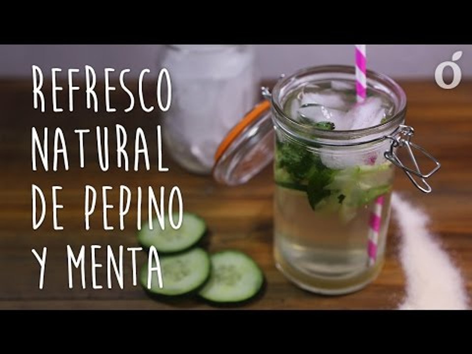Refresco Natural de Pepino y Menta Hecho en Casa