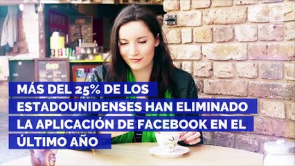 Más del 25% de los estadounidenses han eliminado la aplicación de Facebook en el último año