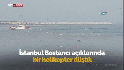 İstanbul’da helikopter düştü