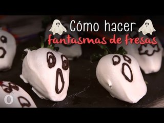 Cómo hacer Fantasmas de Fresas