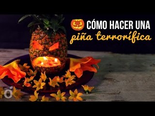 Cómo hacer una Piña Terrorifica para halloween