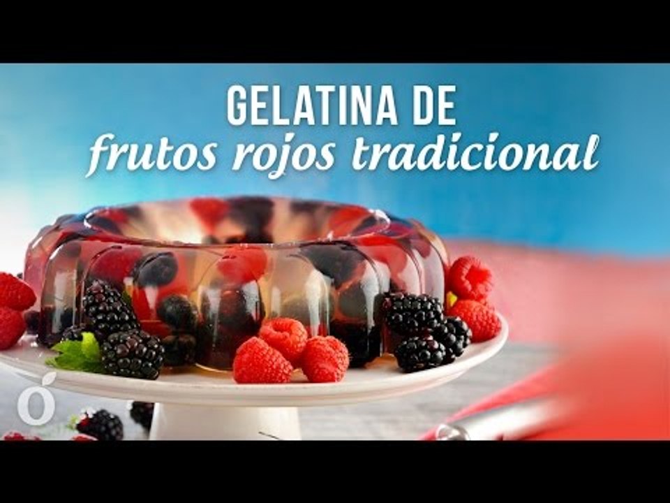 Gelatina de Frutos Rojos Tradicional