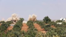 Bombardements à l'artillerie et aériens sur la province d'Idleb