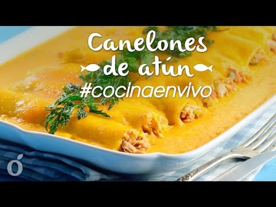 COCINA EN VIVO | CANELONES RELLENOS DE ATÚN CON SALSA DE QUESO PICOSITA