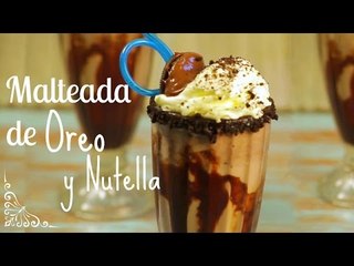 Malteada de Chocolate con Oreo y Nutella