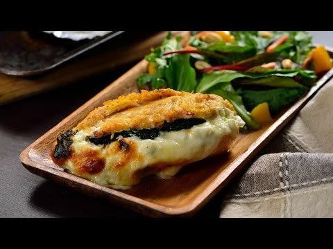 Pechugas de Pollo Rellenas de Queso Crema y Espinacas