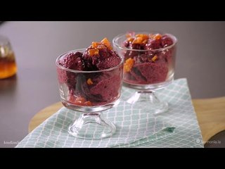 Helado de Yoghurt con Frutos del Bosque | Cómo hacer helado light