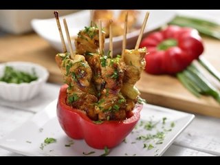 Mini Brochetas de Pollo Agridulce | Botana Fácil de Pollo