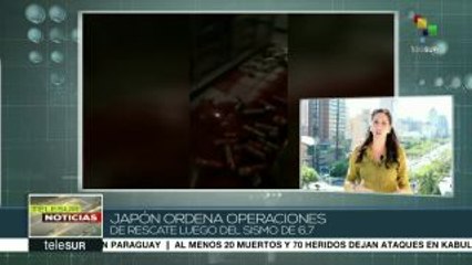 Japón ordena operaciones de rescate tras sismo de 6,7