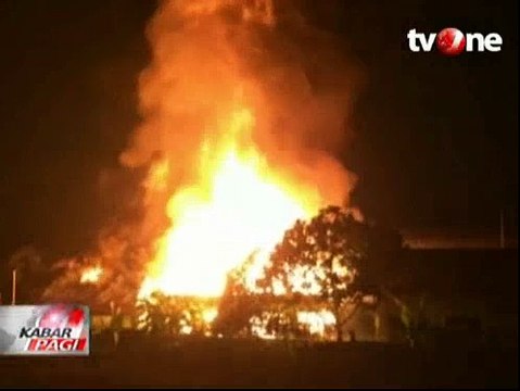 Kebakaran Hebat Melanda Pesantren dan Sekolah di Tangerang