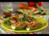Calabacitas Rellenas de Verduras y Quinoa | Zuccini Relleno Vegano