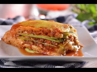 Lasagna Saludable de Calabaza con Queso Manchego | Lasaña de Zuccini Sin Carbohidratos