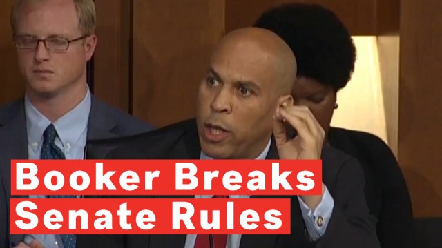 Cory Booker Violates Senate Rules During Kavanaugh Hearing