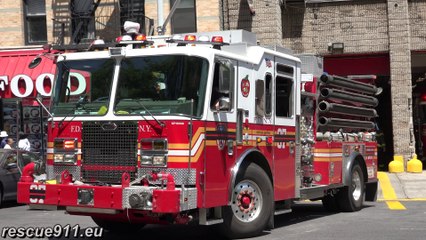 NYPD ESU + FDNY Engine 37 + Tiller Ladder 40