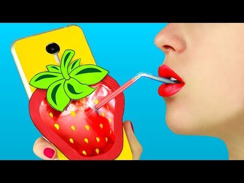 8 DIY CAPINHAS DE CELULAR COMESTÍVEIS / PEGADINHAS COMESTÍVEIS