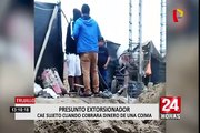 Trujillo: cae presunto extorsionador cuando recibía cupo de empresario de construcción