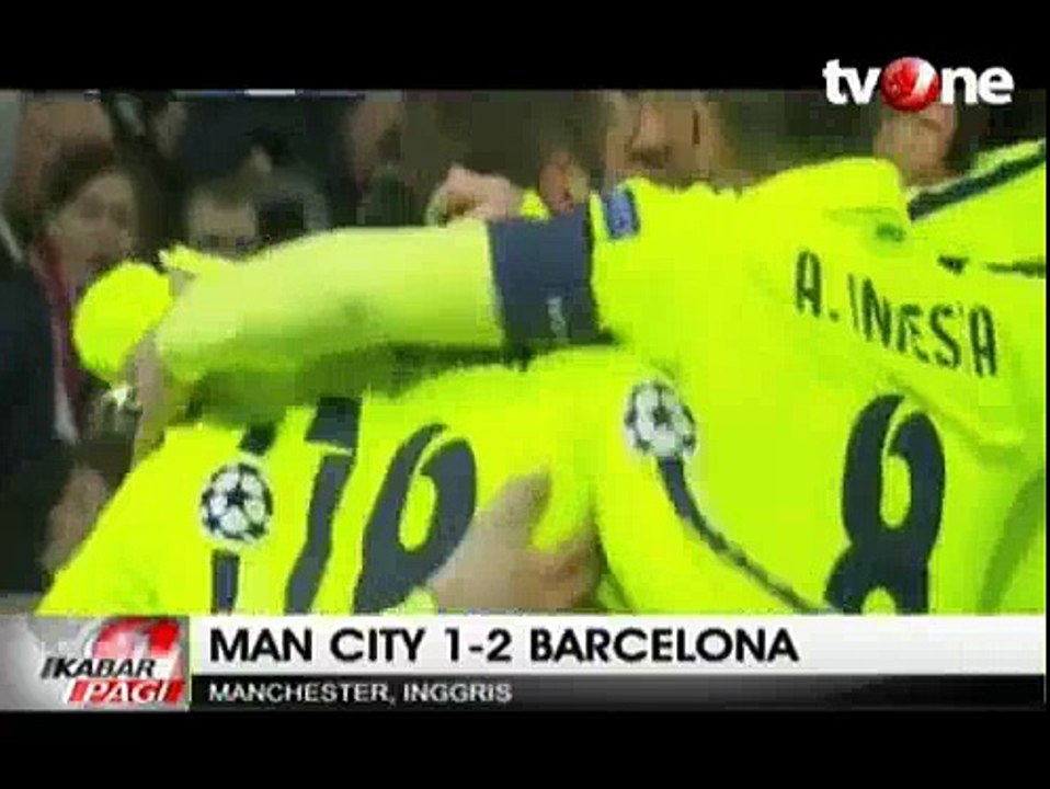 Barcelona Bungkam 10 Pemain ManCity di Etihad