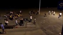 Fight In Barcelona between drunk girls and guys