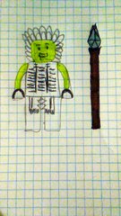 Lego Minifigures Serie 3 Capo Indiano disegno