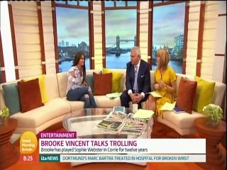 Coronation Street's Brooke Vincent Interview 12th April 2017 GMB