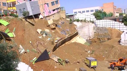 상도유치원 일부 붕괴..."어제도 흙막이 작업" / YTN