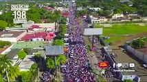 Cientos de miles de nicaragüenses caminan en Managua por la PAZ, la VIDA y pidiendo JUSTICIA para las víctimas del terrorismo golpista.#NicaraguaQuierePaz