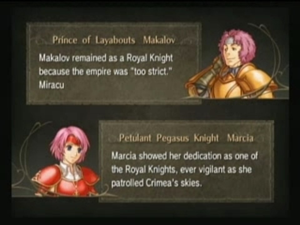 Fire emblem Radiant Dawn vosta characters 2