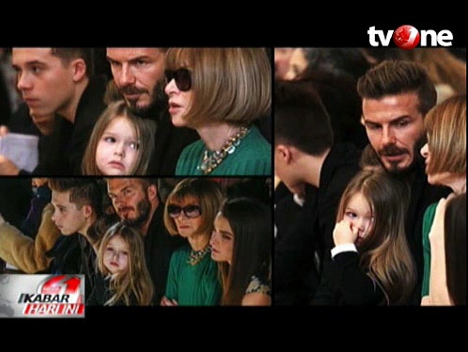 Keluarga Dukung Victoria Beckham di New York Fashion Week