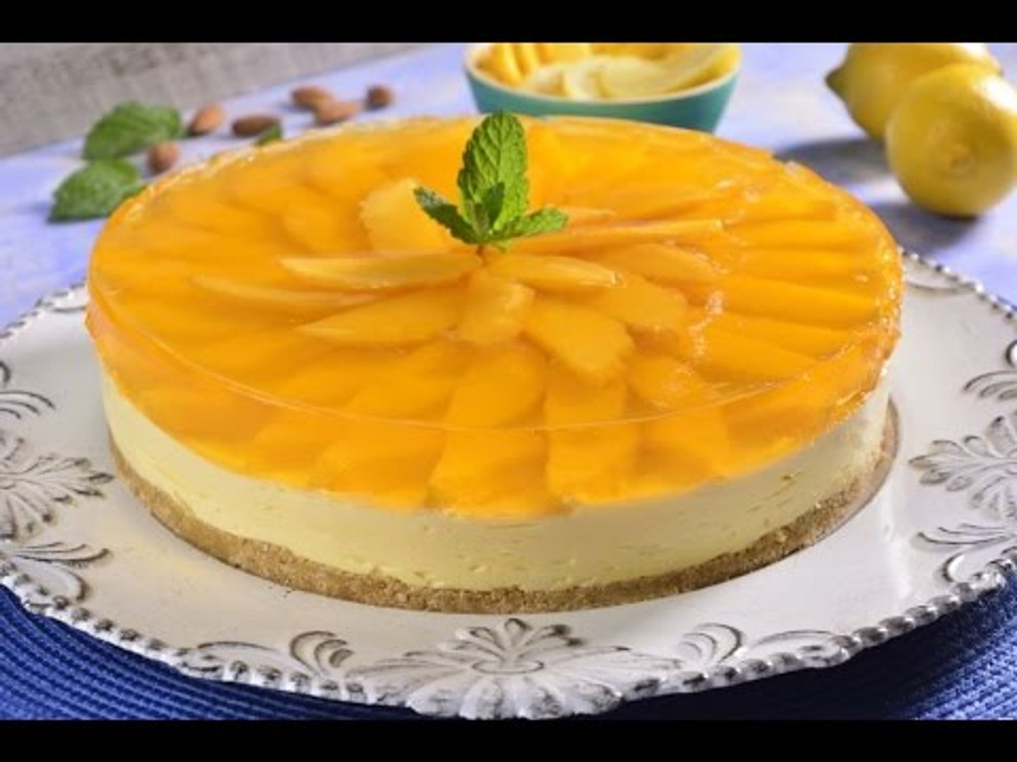 Mousse de Limón con Queso y Gelatina de Mango SIN HORNO - Vídeo Dailymotion