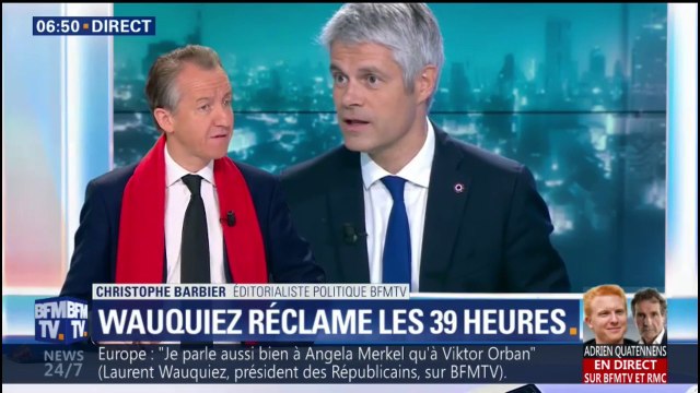 ÉDITO - Laurent Wauquiez veut dire à Macron qu'il n'a pas le monopole des réformes estime Christophe Barbier