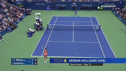 Serena en mode passing, la puissance d'Osaka : le top 5 des points de jeudi