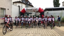 Besançon Départ de la ronde de l'espoir au profit de la lutte contre le cancer