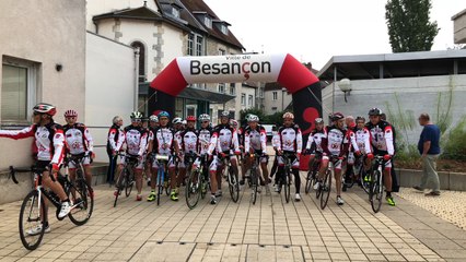 Besançon Départ de la ronde de l'espoir au profit de la lutte contre le cancer
