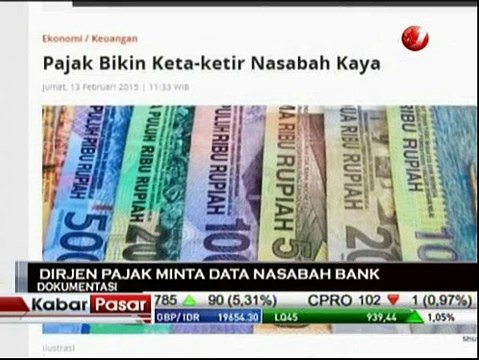 Langkah Dirjen Pajak Minta Data Nasabah Perbankan Langgar UU
