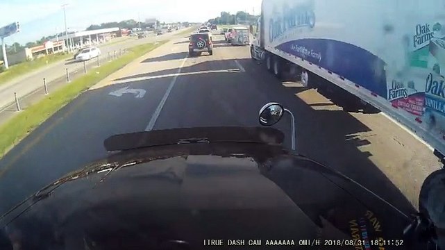 Un Kiki Challengers stoppé par la police sur cette autoroute