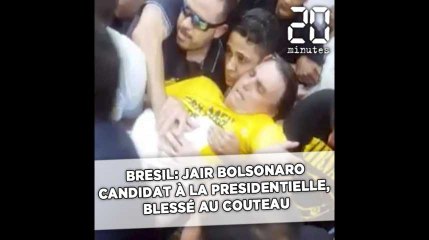 Le candidat brésilien d'extrême droite Bolsonaro blessé au couteau