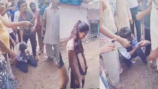 पीछे से पकड़कर युवक करने लगा छेड़खानी, छात्रा ने चप्पलों से की धुनाई, देखें VIDEO