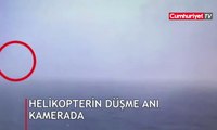 Bostancı'da helikopterin düşme anı kamerada
