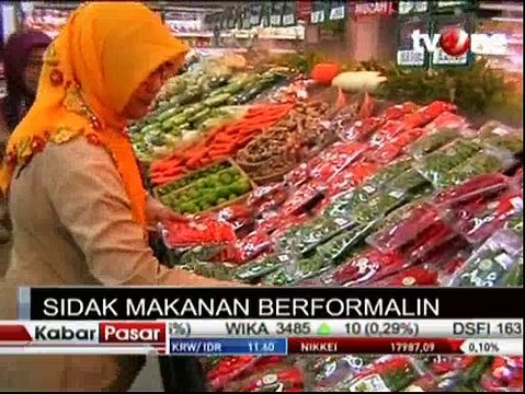 Antisipasi Makanan Berformalin, Pemkot DKI Sidak Sejumlah Supermarket