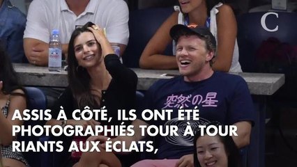 PHOTOS. Bisous, câlins, rires... Emily Ratajkowski s'éclate avec son mari à l'US Open