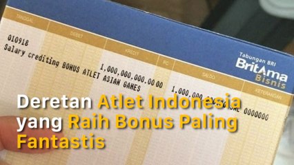 Deretan Atlet Indonesia yang Raih Bonus Paling Fantastis