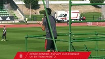 Así vive Luis Enrique el entrenamiento de la Selección Española