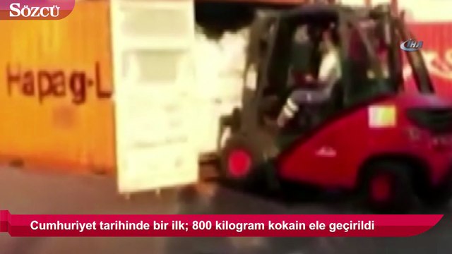 Cumhuriyet tarihinde bir ilk; 800 kilogram kokain ele geçirildi
