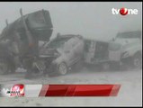Akibat Badai Salju, Kecelakaan Beruntun Terjadi di 2 Tol Sekaligus