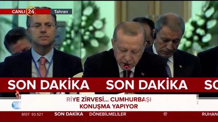Başkan Erdoğan, Putin ve Ruhani, Tahran'da Suriye zirvesi düzenledi