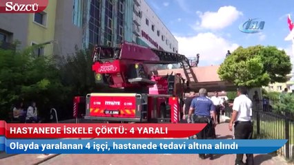 Descargar video: Hastanede iskele çöktü 4 yaralı