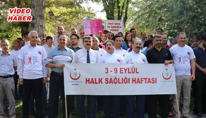 (7 Eylül 2018) HALK SAĞLIĞI HAFTASI NEDENİYLE SAĞLIK İÇİN YÜRÜDÜLER