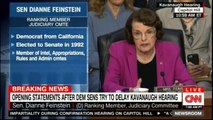 Opening statements after Democrats sens try to delay Kavanaugh hearing. #Breaking #SupremeCourt #News #CNN