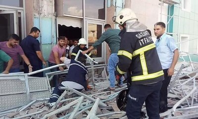 Hastanede iskele çöktü