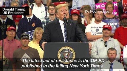 Trump calls on Times to reveal 'coward' behind critical op-ed